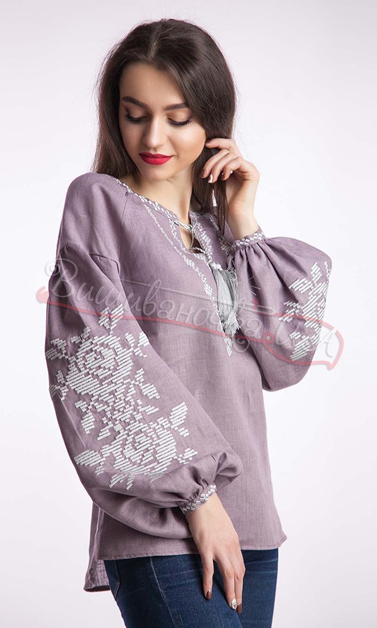 Рубашка-вышиванка из льна 1045 - фото 3 vishivano4ka.com.ua