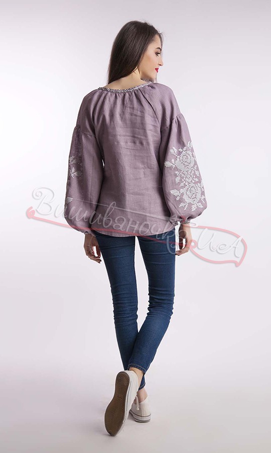 Рубашка-вышиванка из льна 1045 - фото 2 vishivano4ka.com.ua