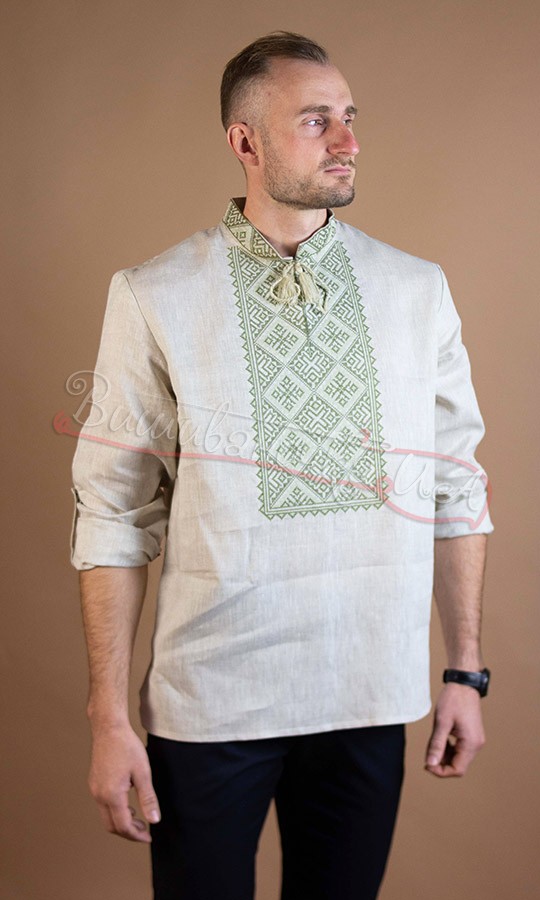 Вышиванка с пат-манжетом 319-7+ - фото 2 vishivano4ka.com.ua