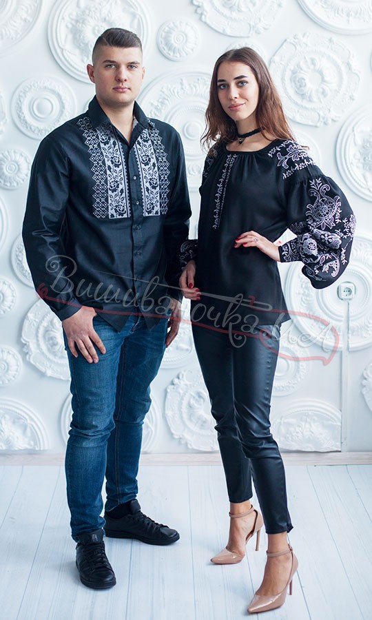 Вишуканий комплект вишиванок для пари 7332 - фото 1 vishivano4ka.com.ua