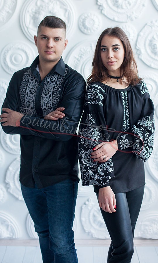 Вишуканий комплект вишиванок для пари 7332 - фото 2 vishivano4ka.com.ua