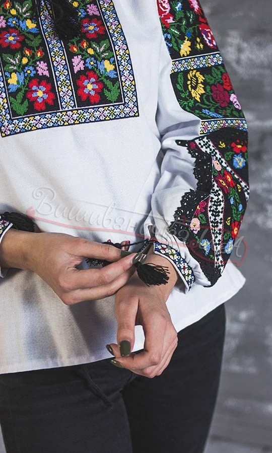 Блуза на домотканому полотні Ч 7342 - фото 3 vishivano4ka.com.ua