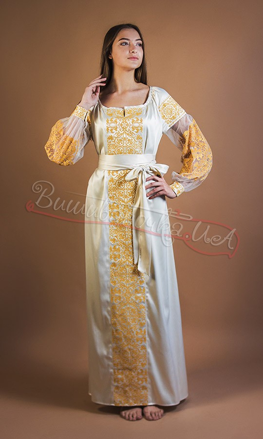 Изысканное женское платье 7347 - фото 1 vishivano4ka.com.ua