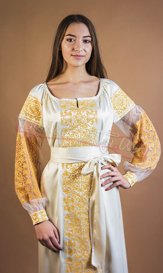 Изысканное женское платье 7347 - фото 3 vishivano4ka.com.ua