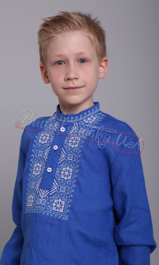 Вишиванка для хлопчика з льону 4432 - фото 2 vishivano4ka.com.ua