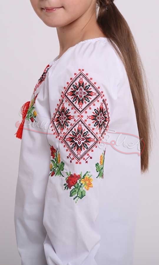 Вышиванка для девочки 4334 - фото 3 vishivano4ka.com.ua