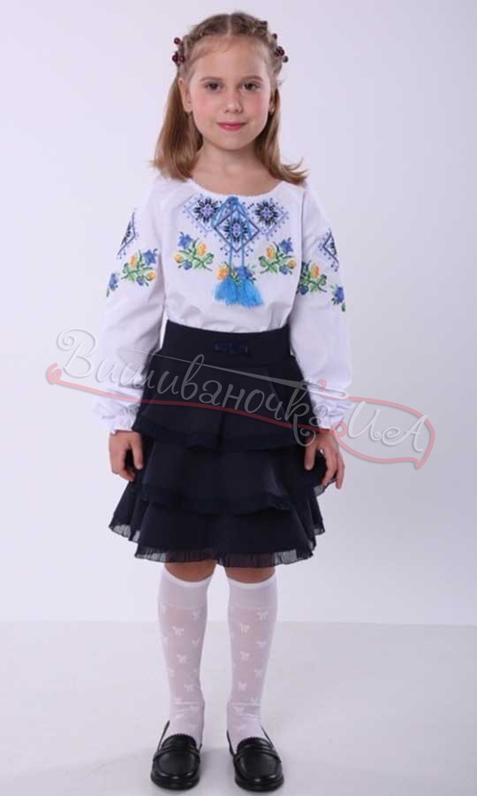 Рубашка для девочки с вышивкой 4339 - фото 3 vishivano4ka.com.ua