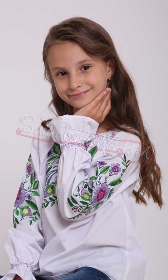 Вышиванка для девочки 4340 - фото 3 vishivano4ka.com.ua