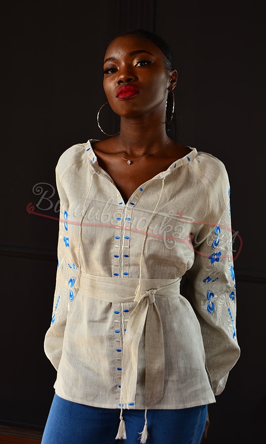 Жіноча блуза з ніжною вишивкою 549-8 - фото 3 vishivano4ka.com.ua