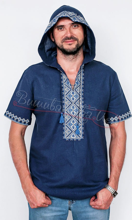 Вышиванка с капюшоном 2106к - фото 1 vishivano4ka.com.ua