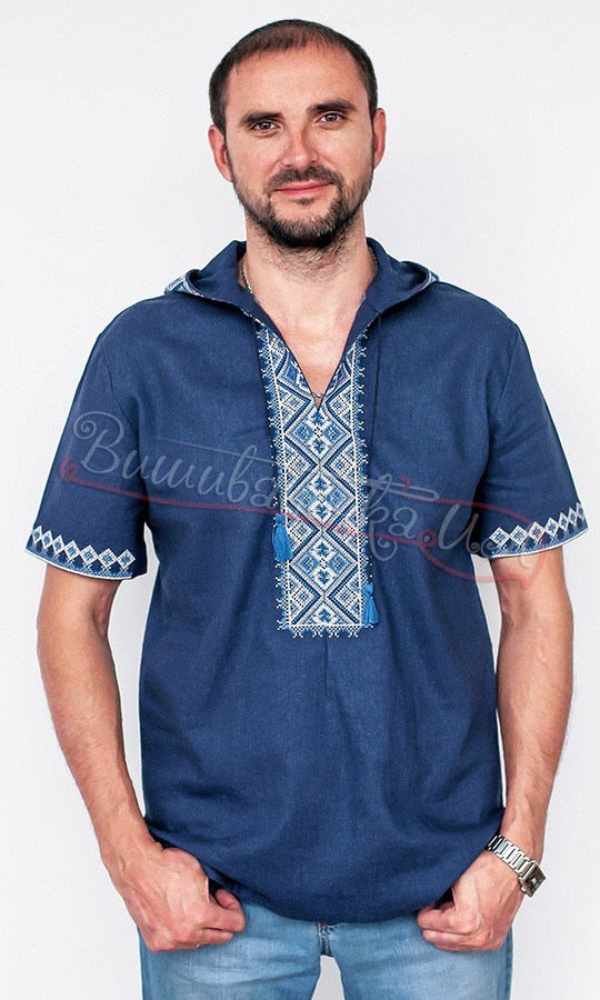 Вышиванка с капюшоном 2106к - фото 2 vishivano4ka.com.ua