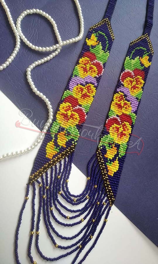 Гердан Фиалка 8008 - фото 1 vishivano4ka.com.ua