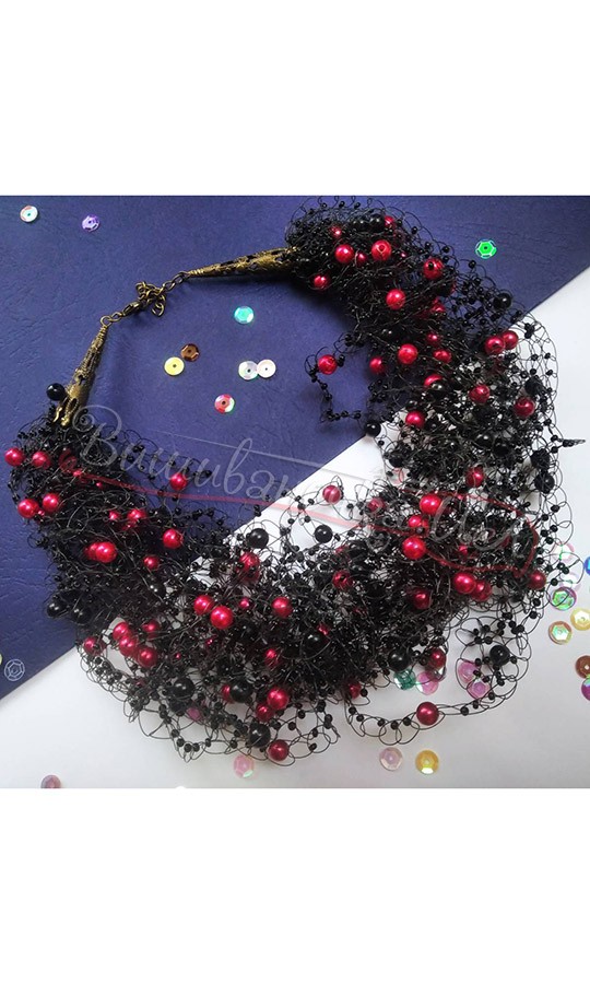 Воздушное колье 8016 - фото 1 vishivano4ka.com.ua