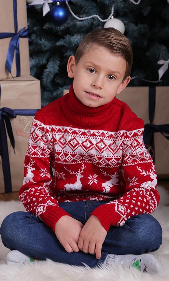 Дитячий новорічний гольф 20195 - фото 3 vishivano4ka.com.ua