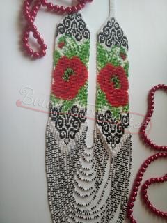 Гердан з маками 8024 - фото 1 vishivano4ka.com.ua