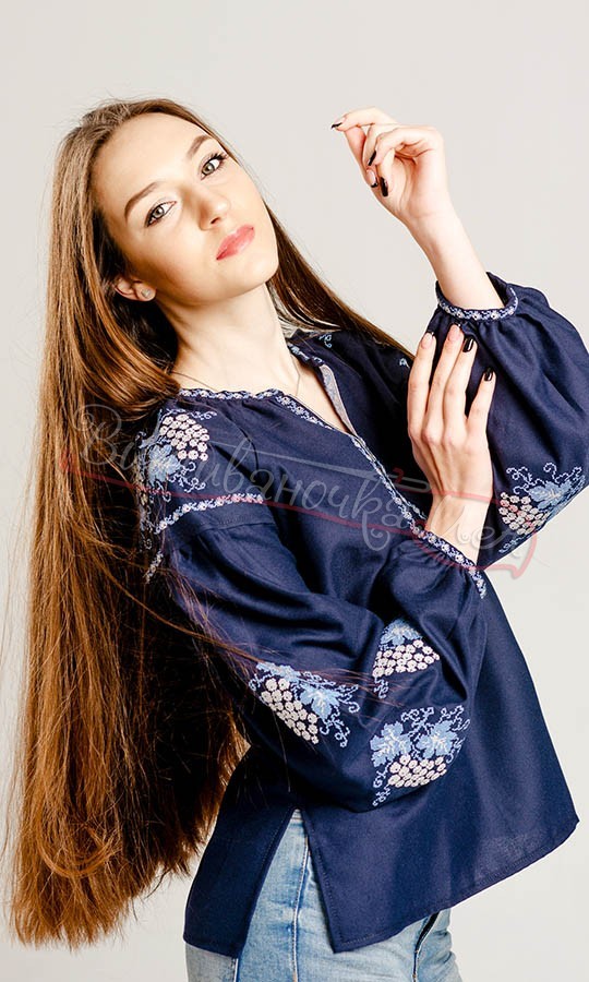 Рубашка женская с вышивкой калины 548-6 - фото 3 vishivano4ka.com.ua