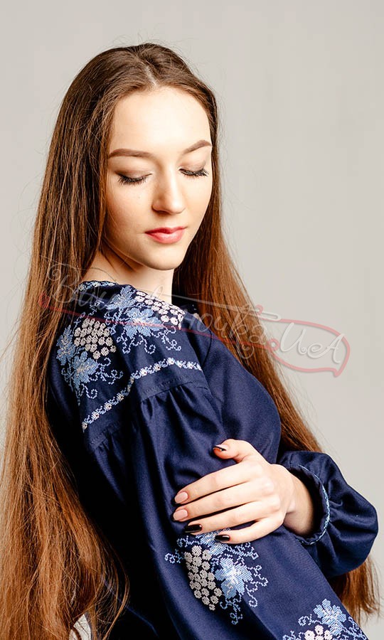 Рубашка женская с вышивкой калины 548-6 - фото 4 vishivano4ka.com.ua