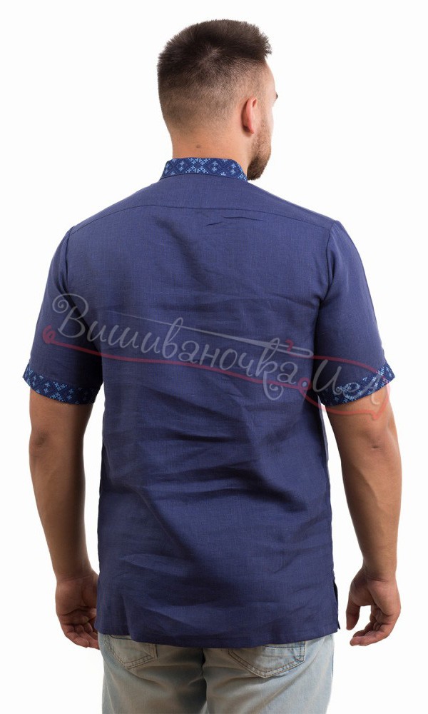 Вышиванка с коротким рукавом SM 032 - фото 3 vishivano4ka.com.ua