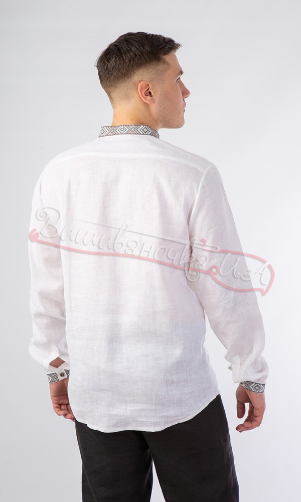 Вишиванка чоловіча, льон СМ016 - фото 3 vishivano4ka.com.ua