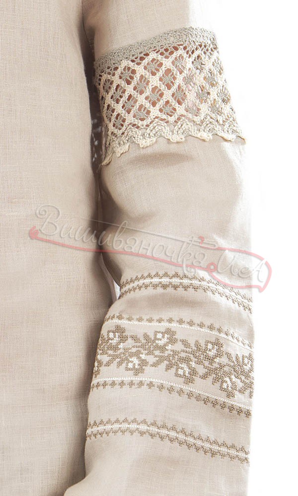 Жіноча блуза з льону  BL 192 - фото 3 vishivano4ka.com.ua