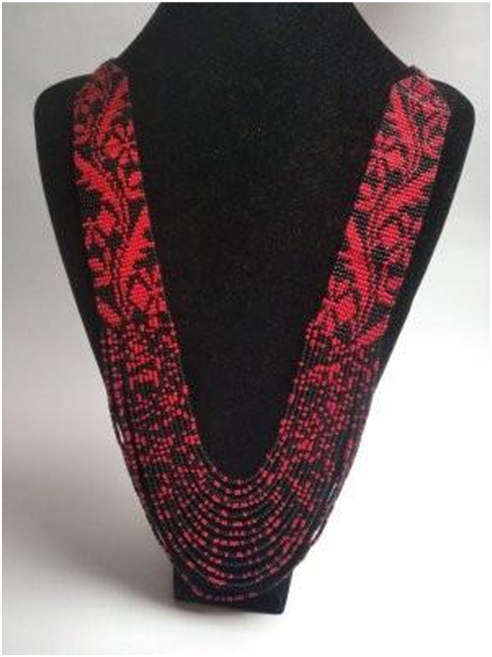 Гердан Червоно-чорний 8026 - фото 1 vishivano4ka.com.ua