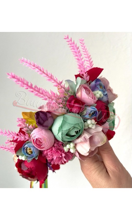 Віночок з квітів В01 - фото 2 vishivano4ka.com.ua