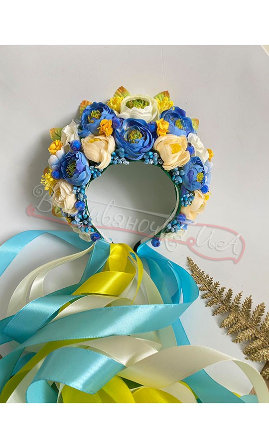 Патріотичний віночок В46 - фото 1 vishivano4ka.com.ua