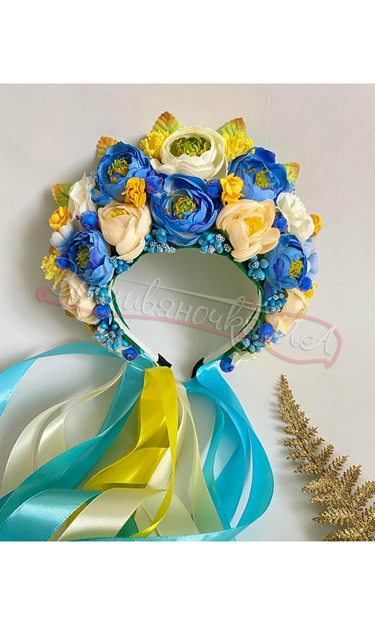 Патріотичний віночок В46 - фото 2 vishivano4ka.com.ua