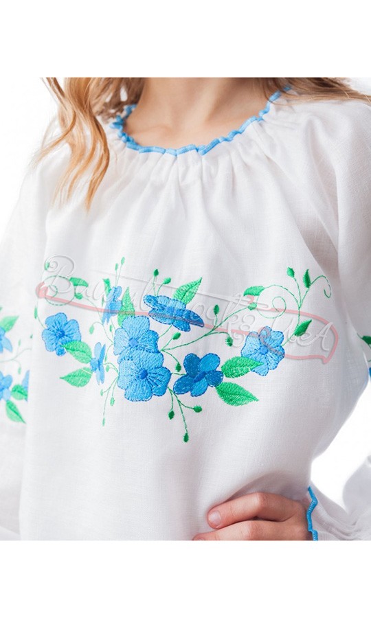 Вышитая рубашка для девочки BG 024 - фото 3 vishivano4ka.com.ua