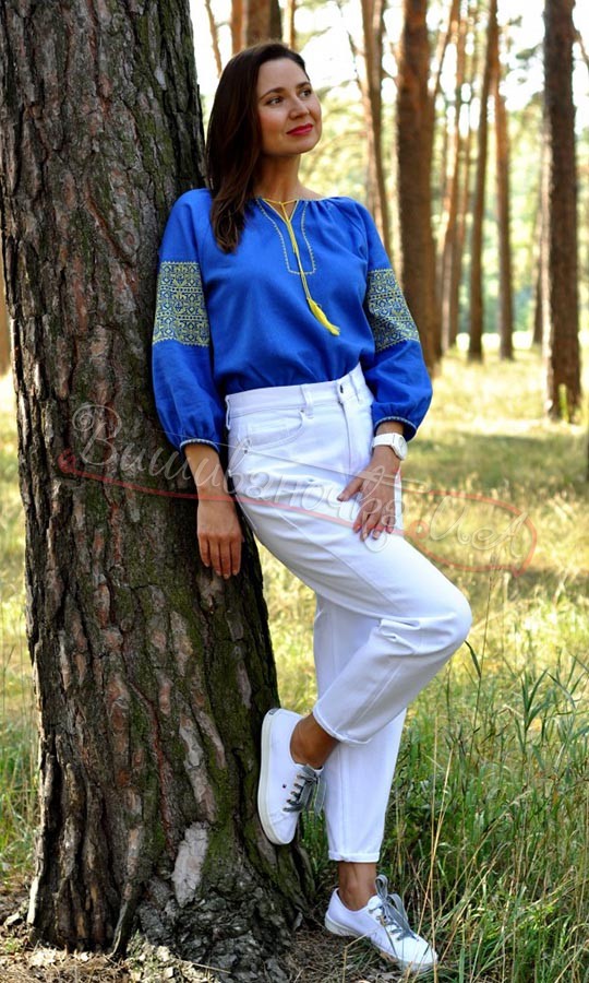 Вишиванка з патріотичною вишивкою Ж22 - фото 3 vishivano4ka.com.ua