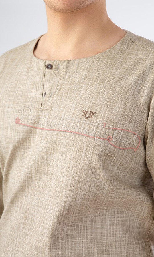 Мужская рубашка из льна SM 039 - фото 3 vishivano4ka.com.ua