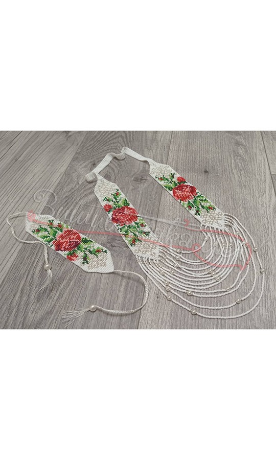 Комплект аксесуарів з бісеру Г07 - фото 1 vishivano4ka.com.ua