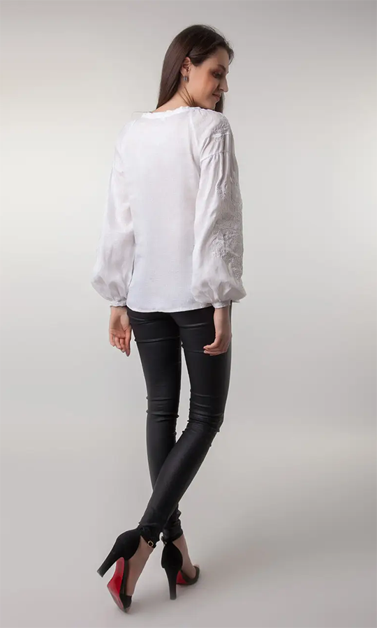 Вишиванка білим по білому 1011 - фото 3 vishivano4ka.com.ua