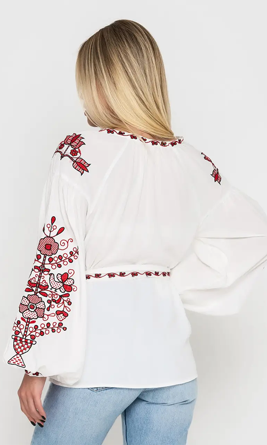 Вишиванка з квітковим узором 1021 - фото 3 vishivano4ka.com.ua