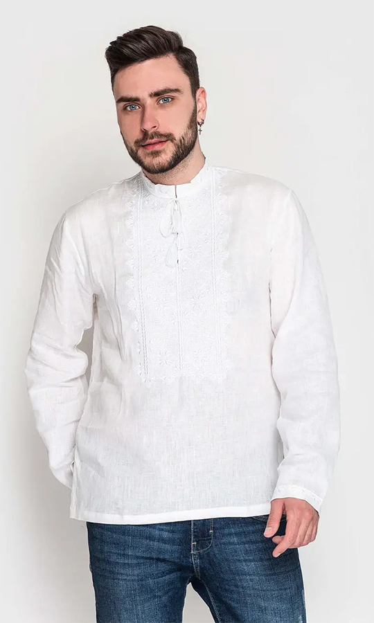 Чоловіча вишиванка з льону 2004 - фото 1 vishivano4ka.com.ua