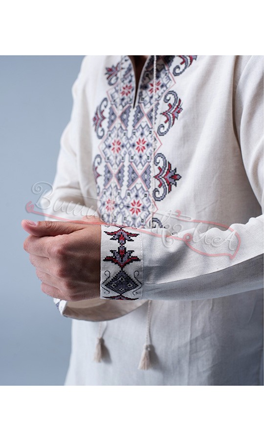 Чоловіча вишиванка на льоні 7280 - фото 3 vishivano4ka.com.ua