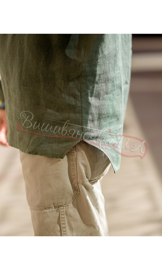 Мужская патриотическая рубашка 7404 - фото 5 vishivano4ka.com.ua