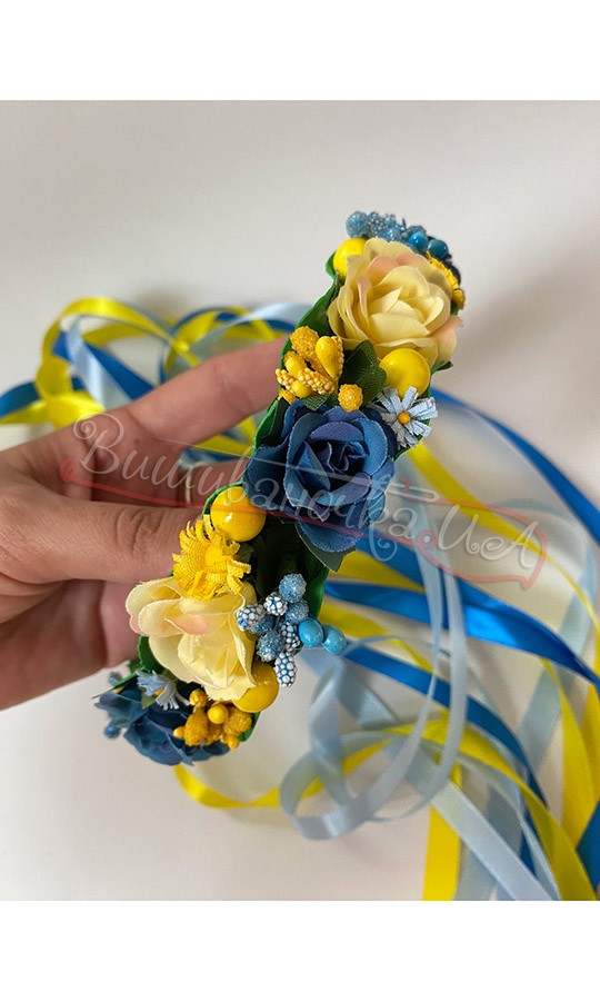 Вінок-прикраса в зачіску В04 - фото 2 vishivano4ka.com.ua