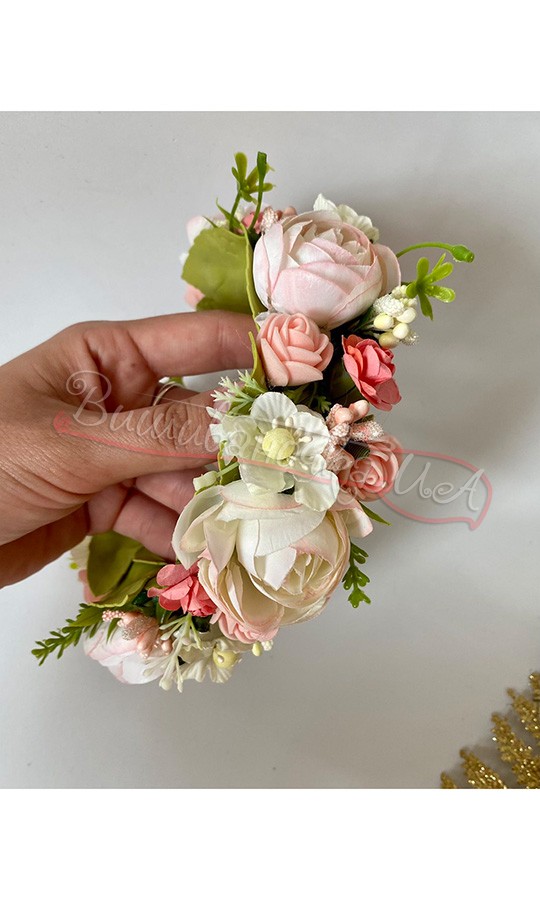 Віночок з квітів В05 - фото 3 vishivano4ka.com.ua