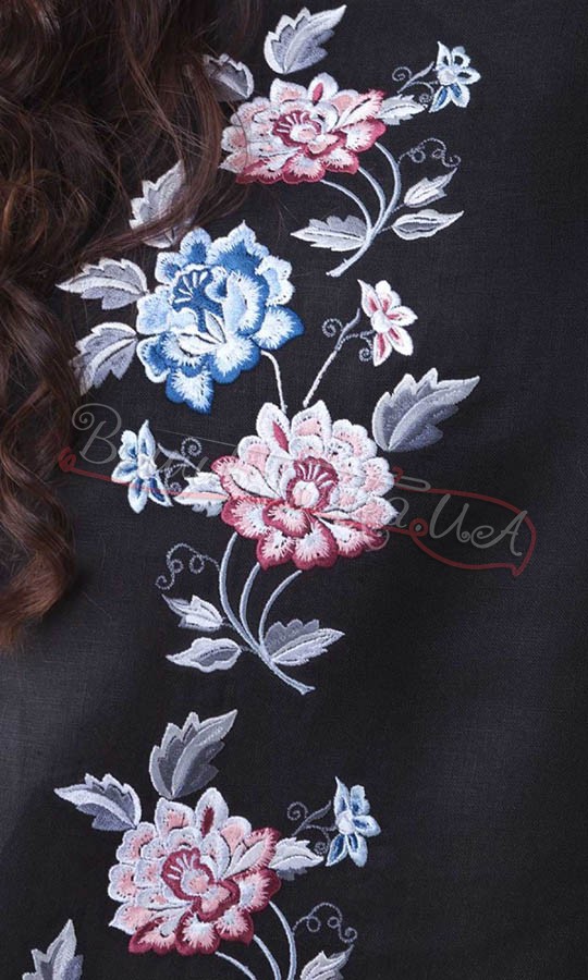 Женское льняное платье SL 161 - фото 3 vishivano4ka.com.ua