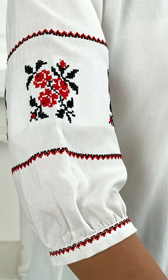 Жіноча вишиванка з штапелю 1010 - фото 3 vishivano4ka.com.ua