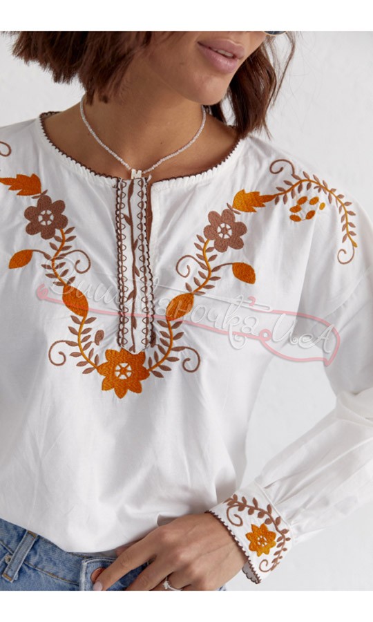 Жіноча блуза з вишивкою 0102 - фото 2 vishivano4ka.com.ua