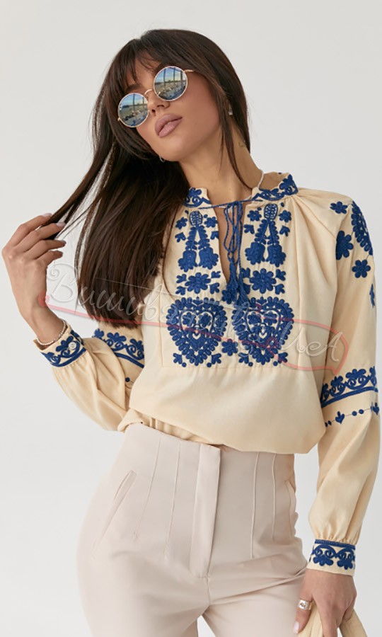 Блуза жіноча з вишивкою 0103 - фото 1 vishivano4ka.com.ua
