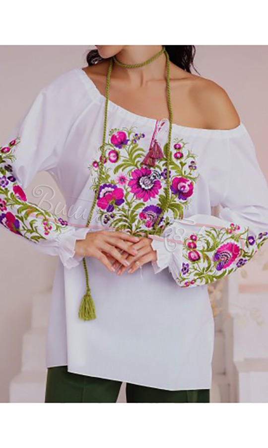 Вишиванка з квітковим візерунком 2030 - фото 2 vishivano4ka.com.ua