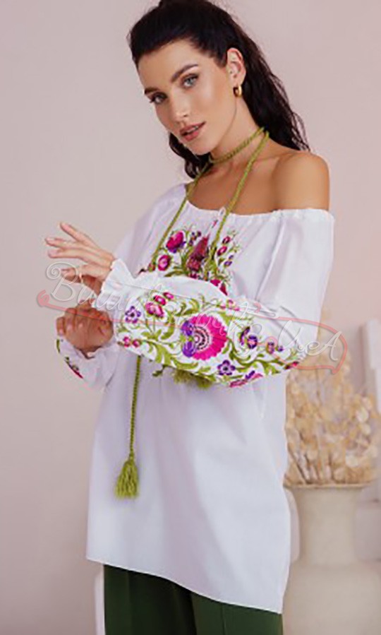 Вишиванка з квітковим візерунком 2030 - фото 3 vishivano4ka.com.ua