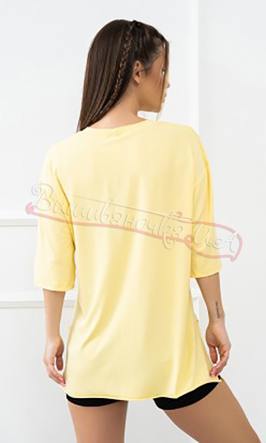 Жіноча футболка оверсайз 1393 - фото 3 vishivano4ka.com.ua