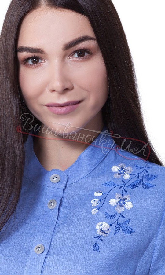Блуза женская из льна BL 228 - фото 3 vishivano4ka.com.ua
