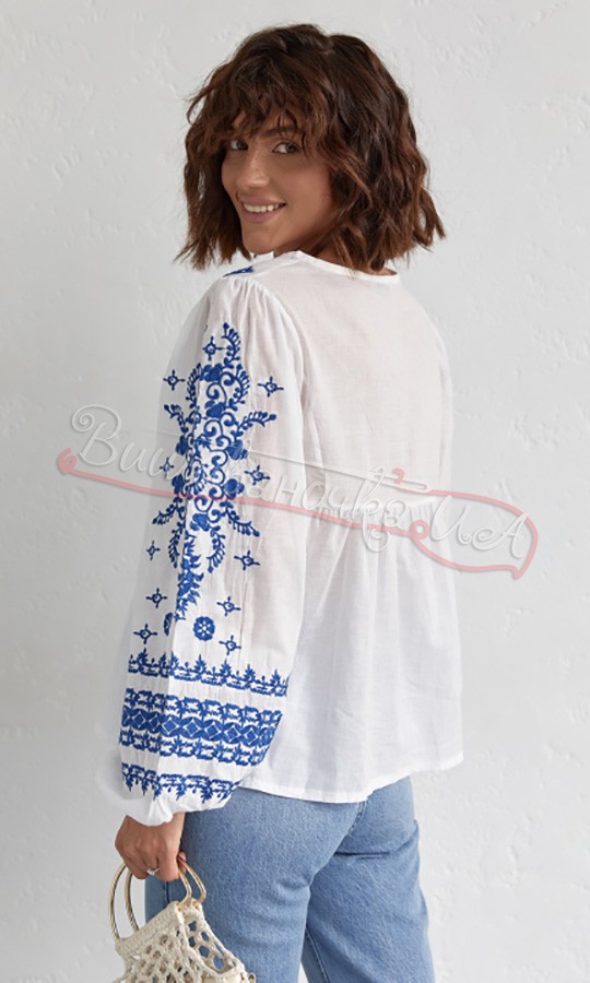 Бавовняна жіноча вишиванка 0114 - фото 2 vishivano4ka.com.ua