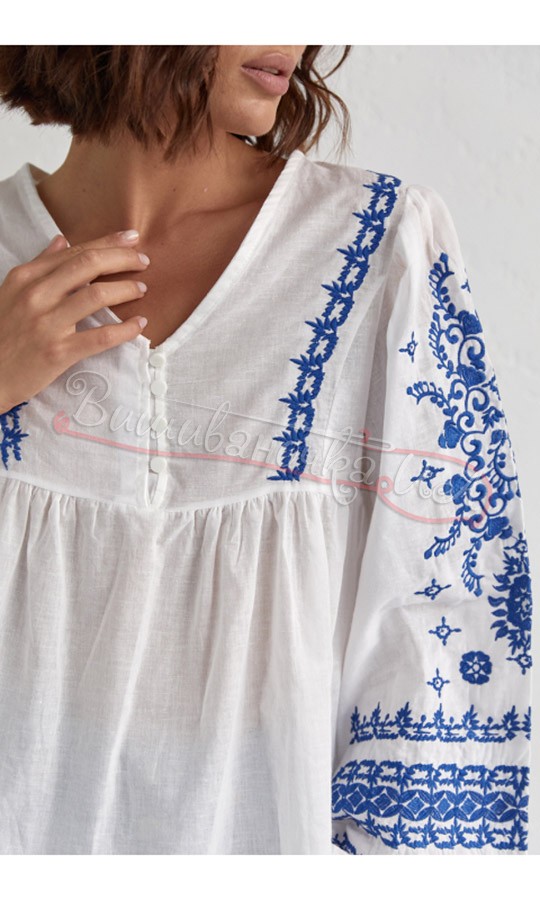 Бавовняна жіноча вишиванка 0114 - фото 3 vishivano4ka.com.ua