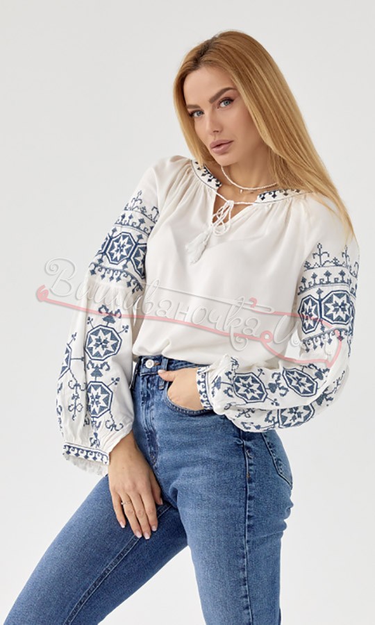 Блуза жіноча з вишивкою 0115 - фото 1 vishivano4ka.com.ua